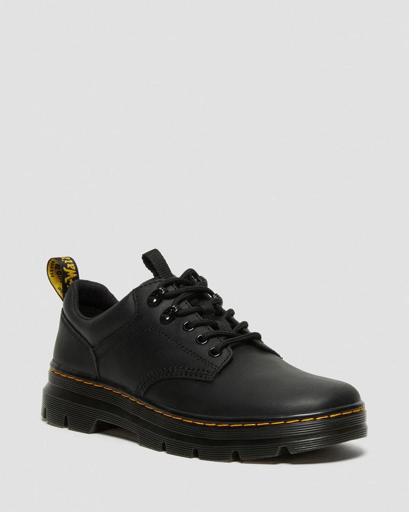 Dr Martens Reeder Wyoming Læder Brugssko Herre Sort | DK 644LIS